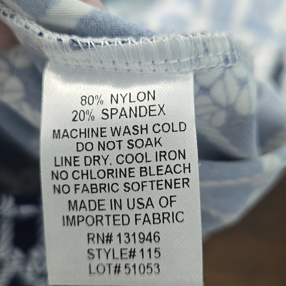 JUDE CONNALLY Sleeveless Halter Mini Dress Navy White Geometric Print Sz LARGE - Picture 9 of 9